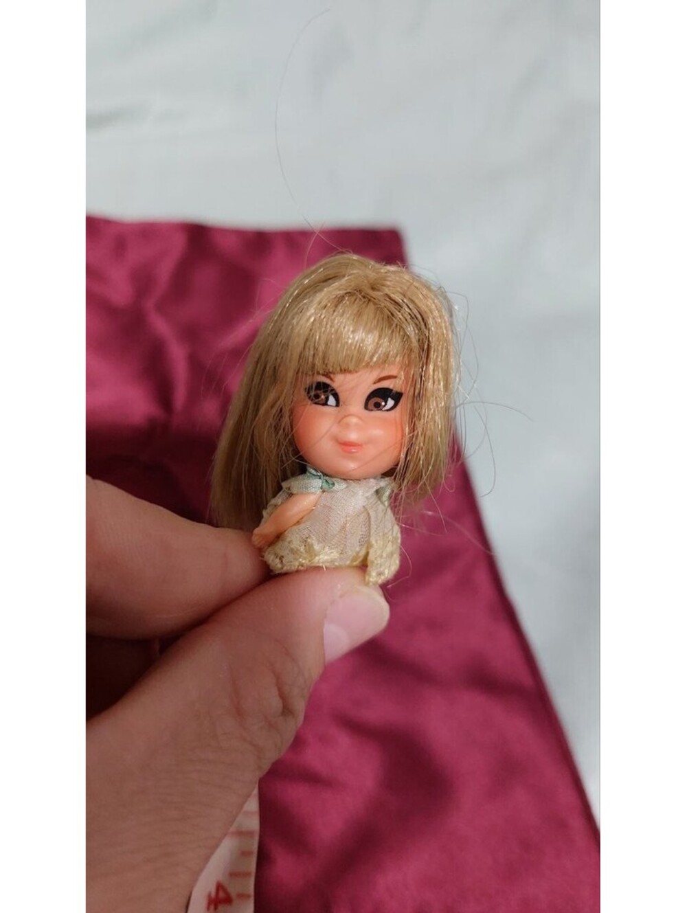 Vintage Blonde Doll 1980s Small